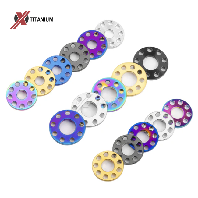 Titanium Drilled Spacer Washer For Motorcycle Modification